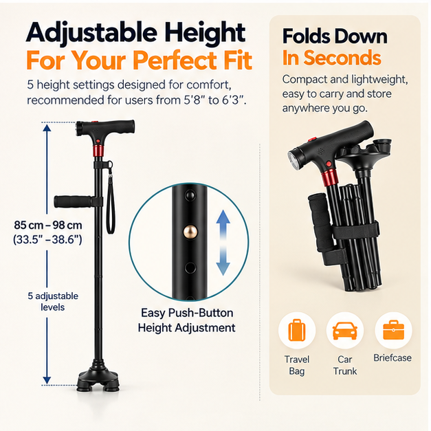 Audenora™ Smart Walking Cane